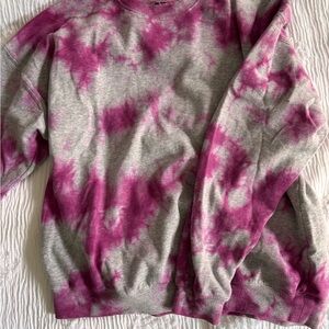 Pink Tie-Dye Women's Crewneck